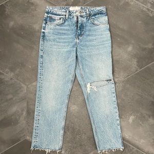 Topshop straight crop jeans